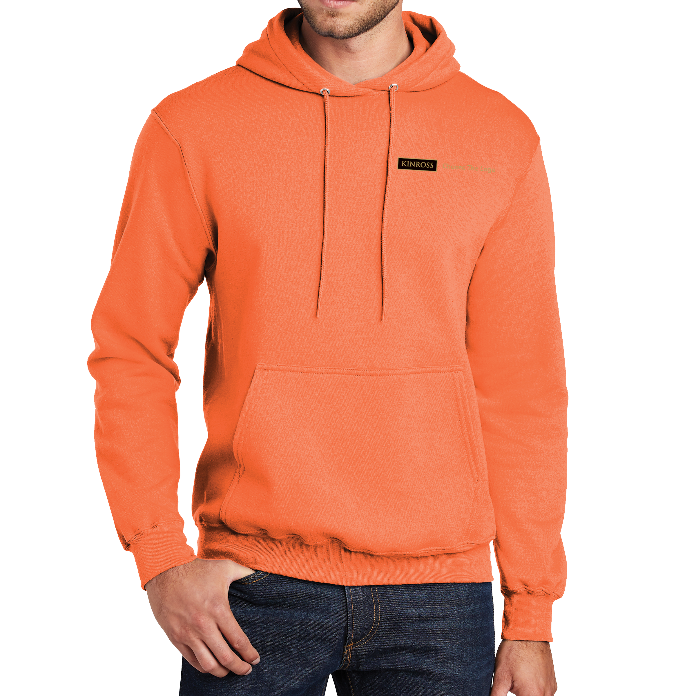 Port & Company® Core Fleece Pullover Hooded Sweatshirt - Safety - Bald Mountain OYS