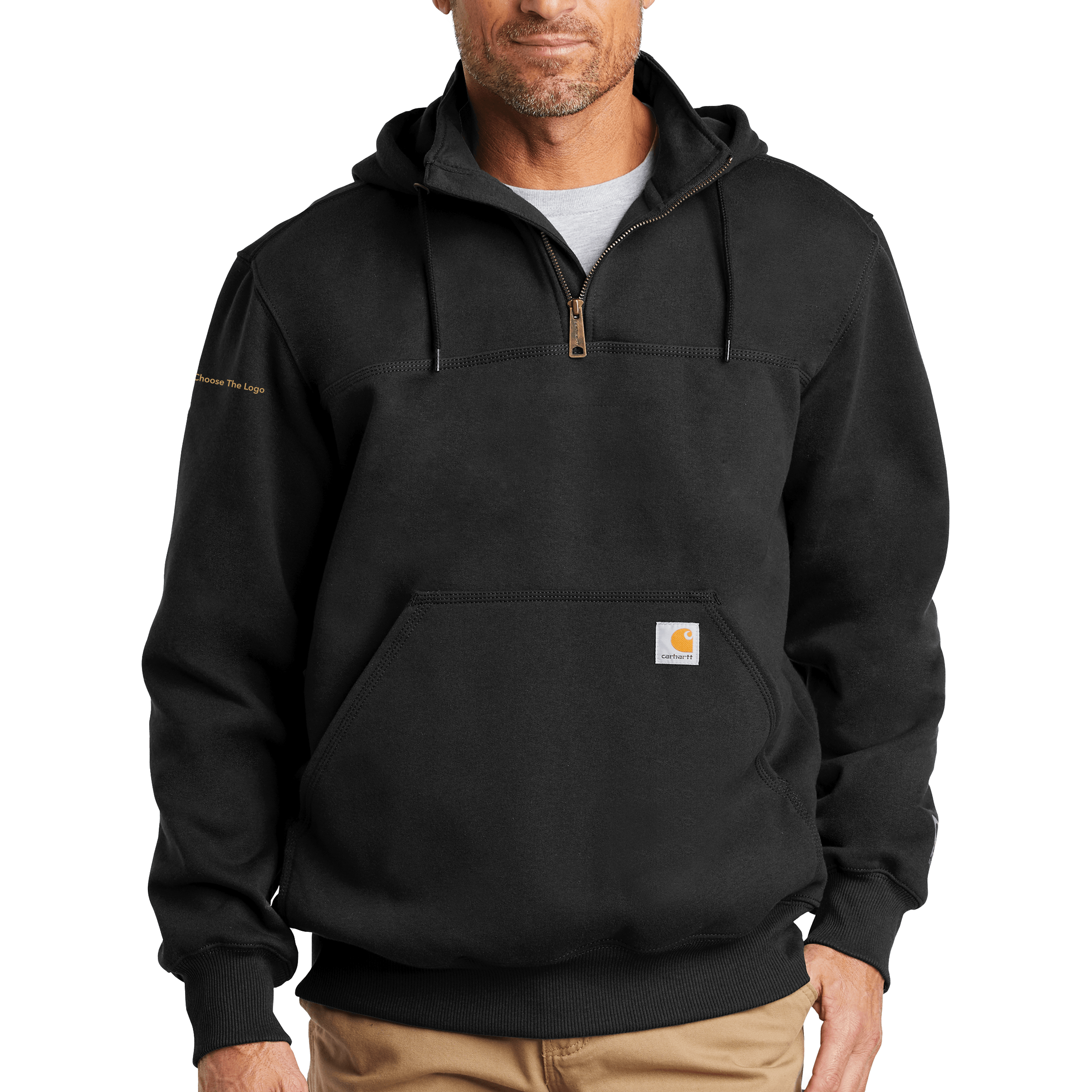 Carhartt Rain Defender Paxton Heavyweight Hooded Zip Mock Sweatshirt