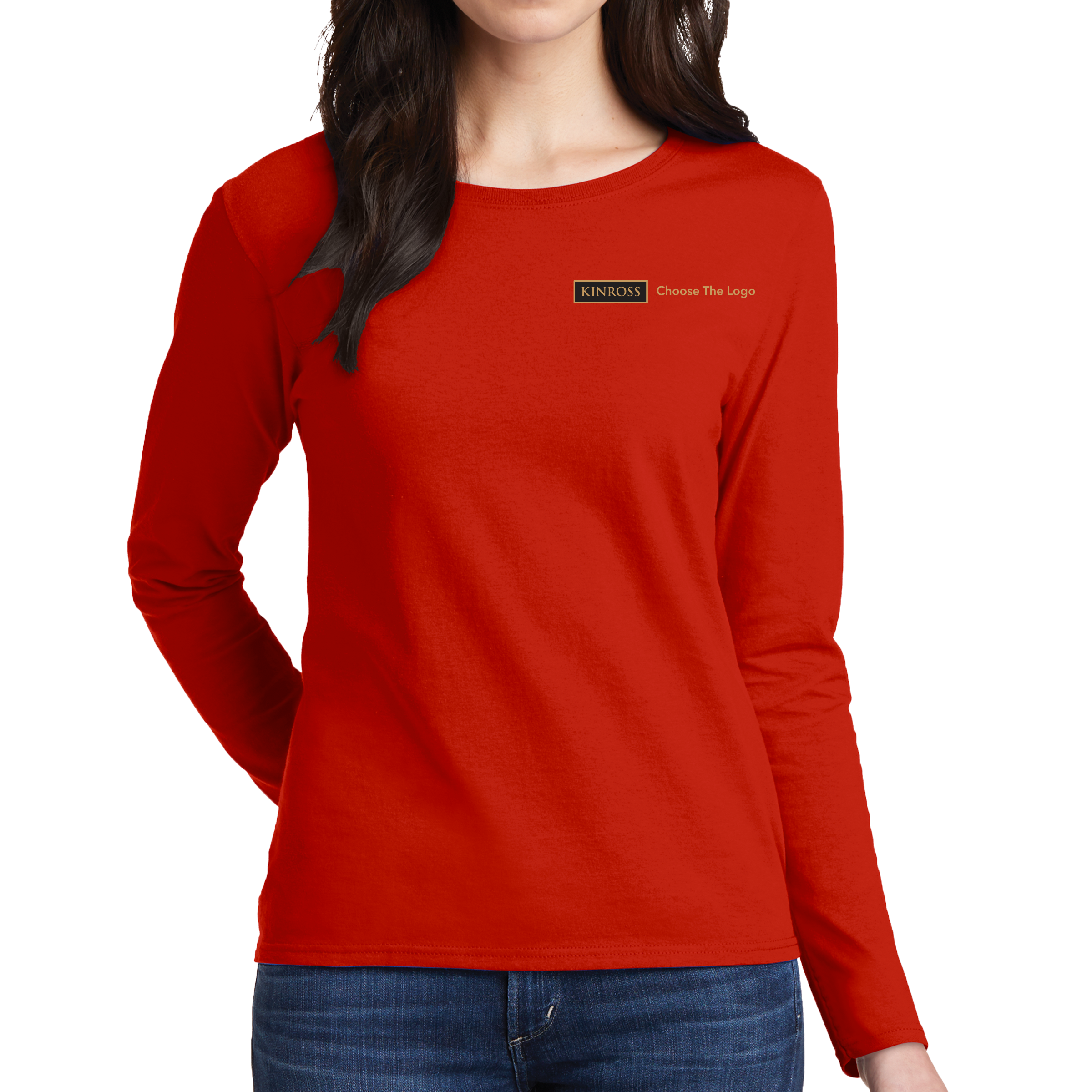 Port & Company® Ladies Long Sleeve Core Cotton Tee