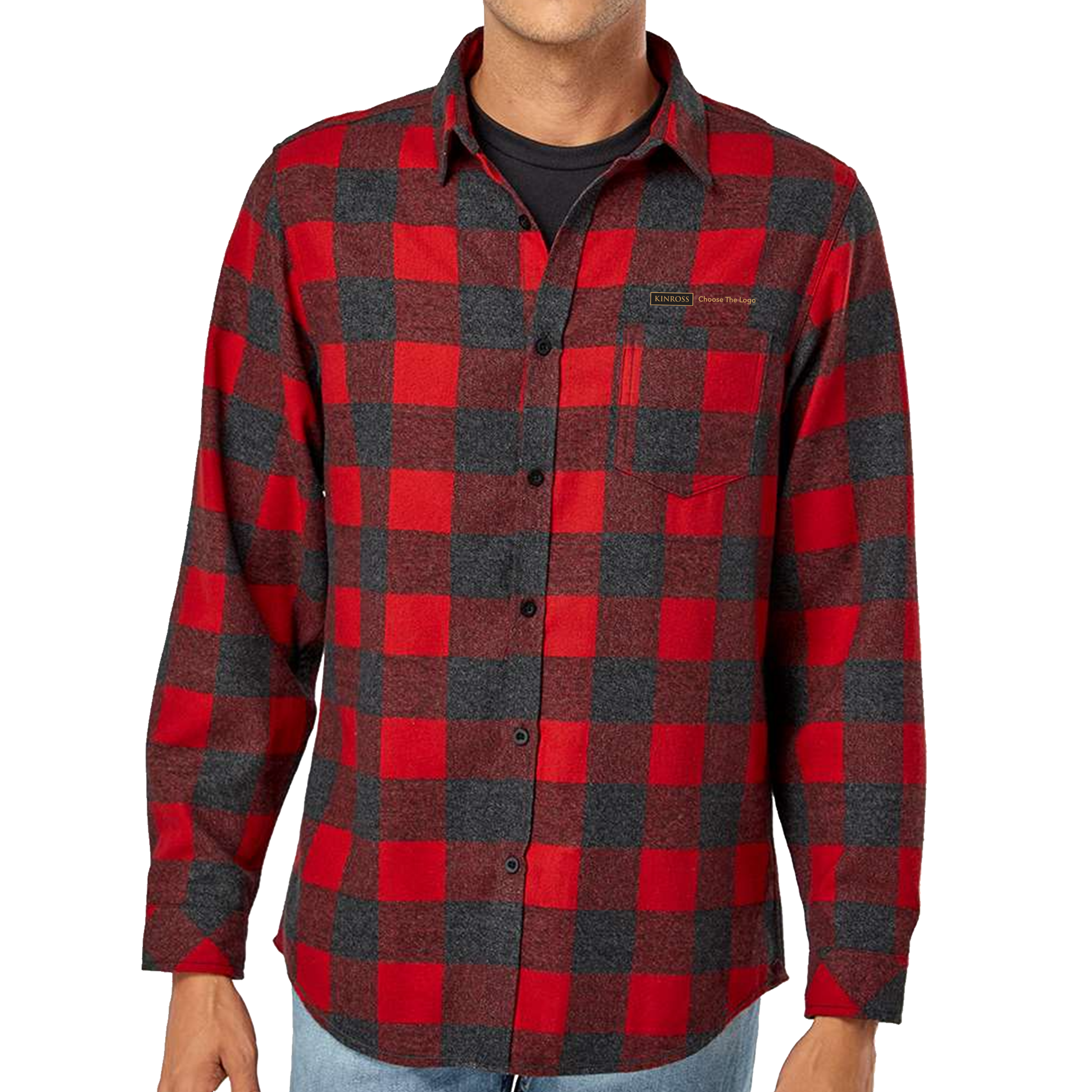 Burnside - Open Pocket Long Sleeve Flannel Shirt