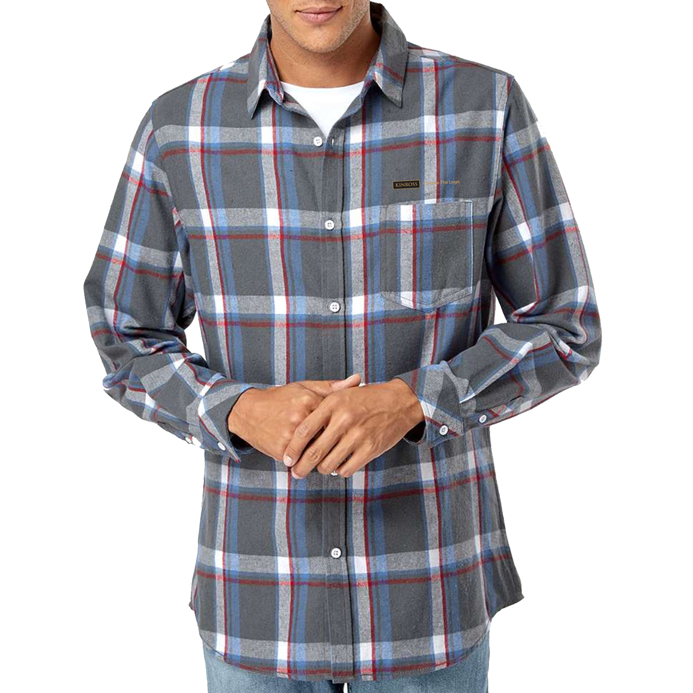 Burnside - Open Pocket Long Sleeve Flannel Shirt