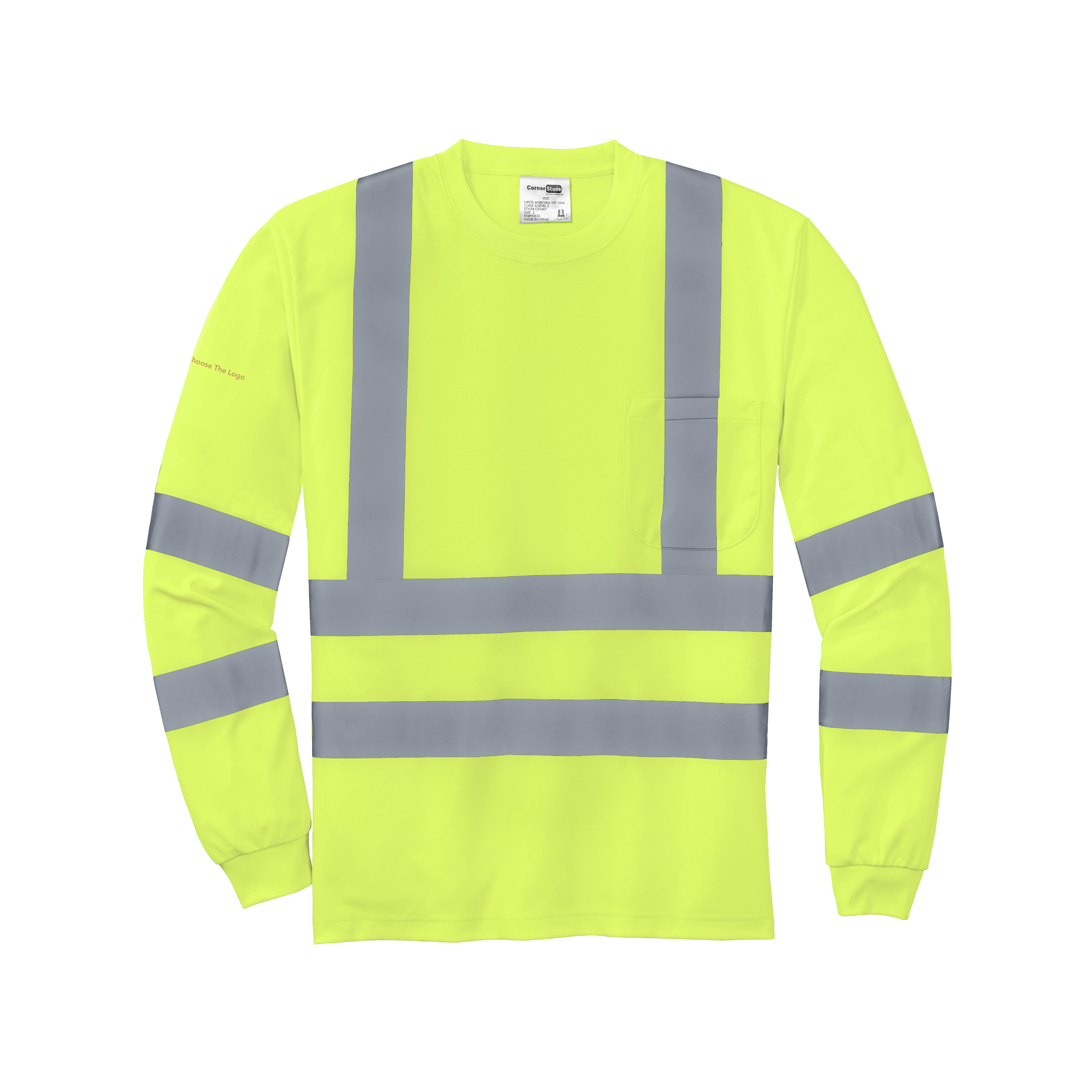 CornerStone® - ANSI 107 Class 3 Long Sleeve Snag-Resistant Reflective T-Shirt