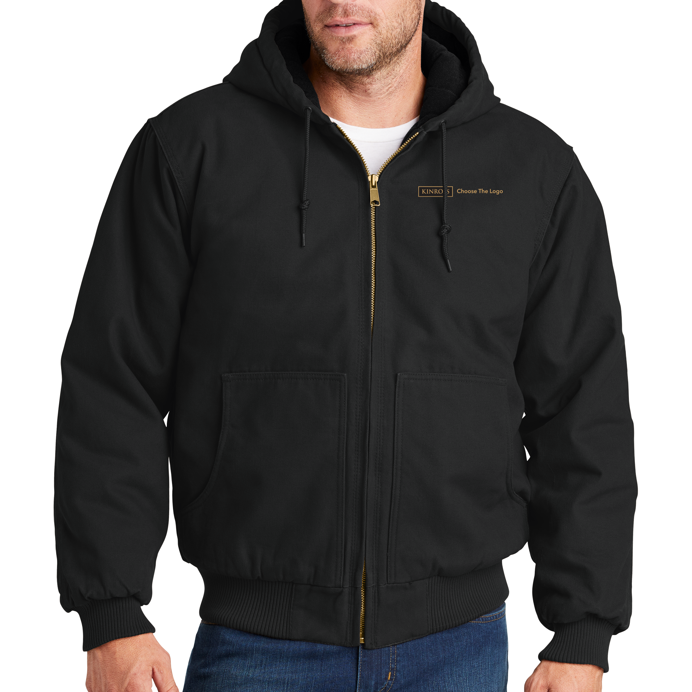 CornerStone Washed Duck Cloth Insulated Hooded Work Jacket