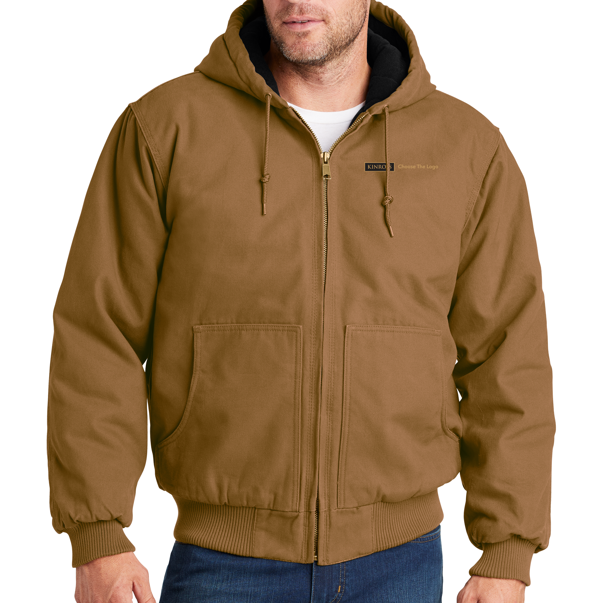 CornerStone Washed Duck Cloth Insulated Hooded Work Jacket