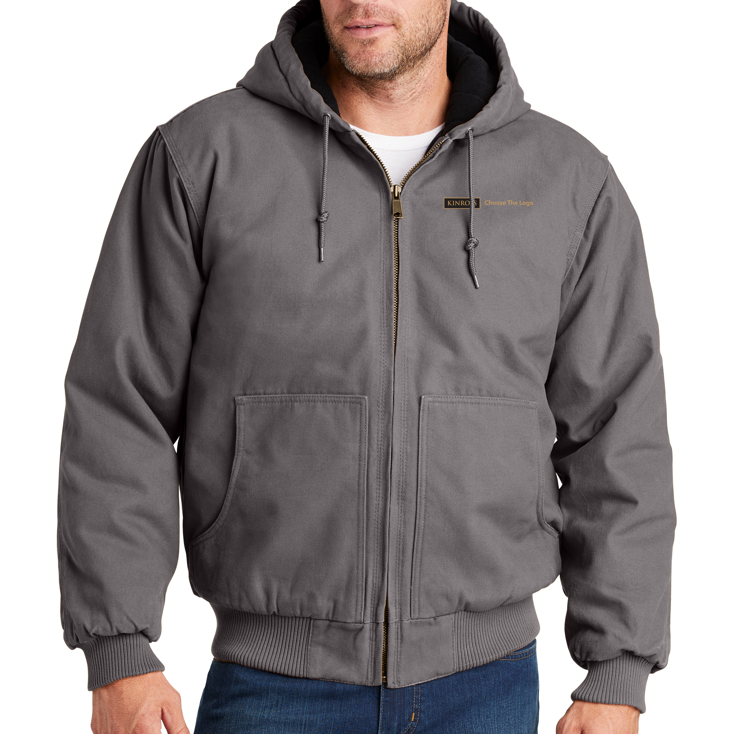 CornerStone Washed Duck Cloth Insulated Hooded Work Jacket