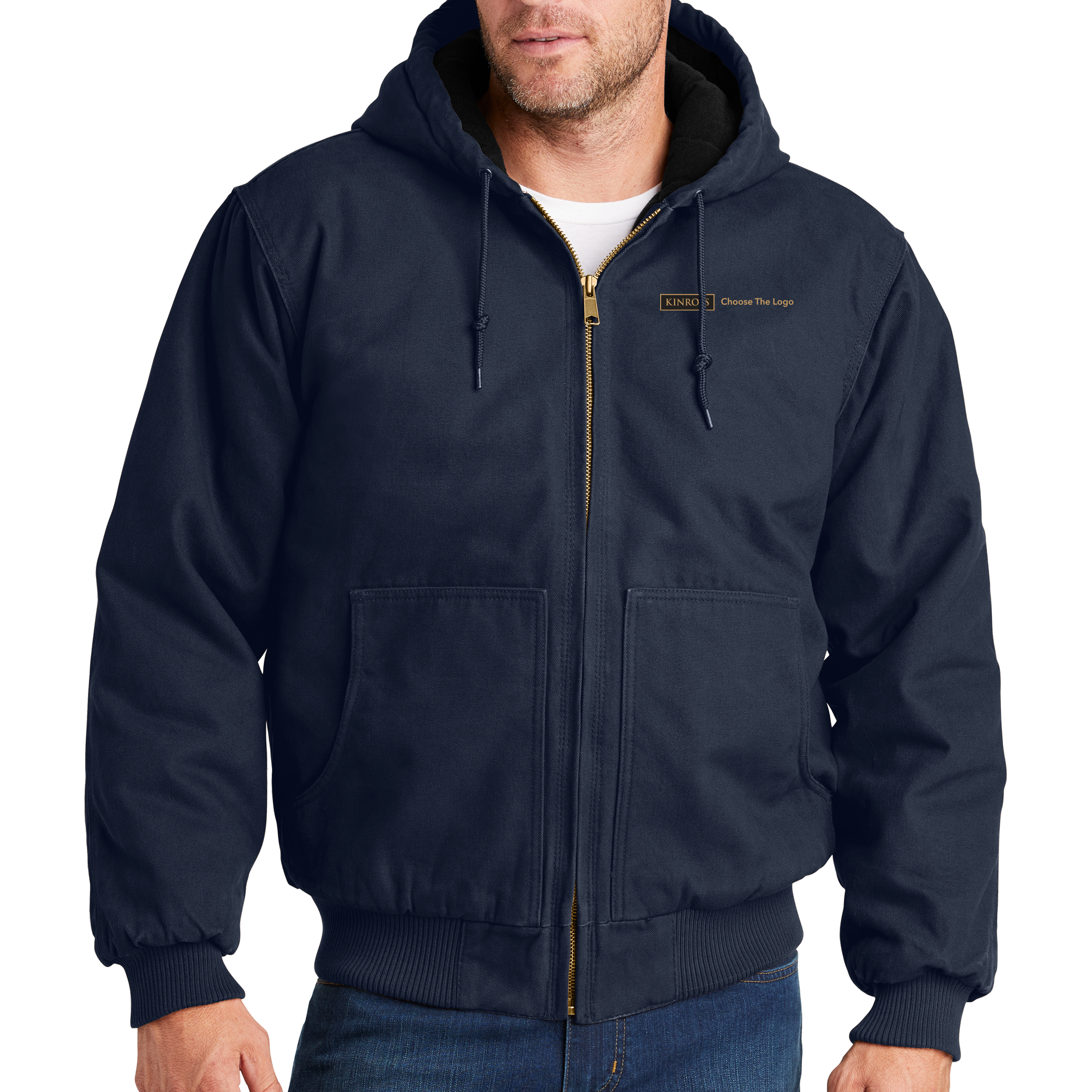 CornerStone Washed Duck Cloth Insulated Hooded Work Jacket