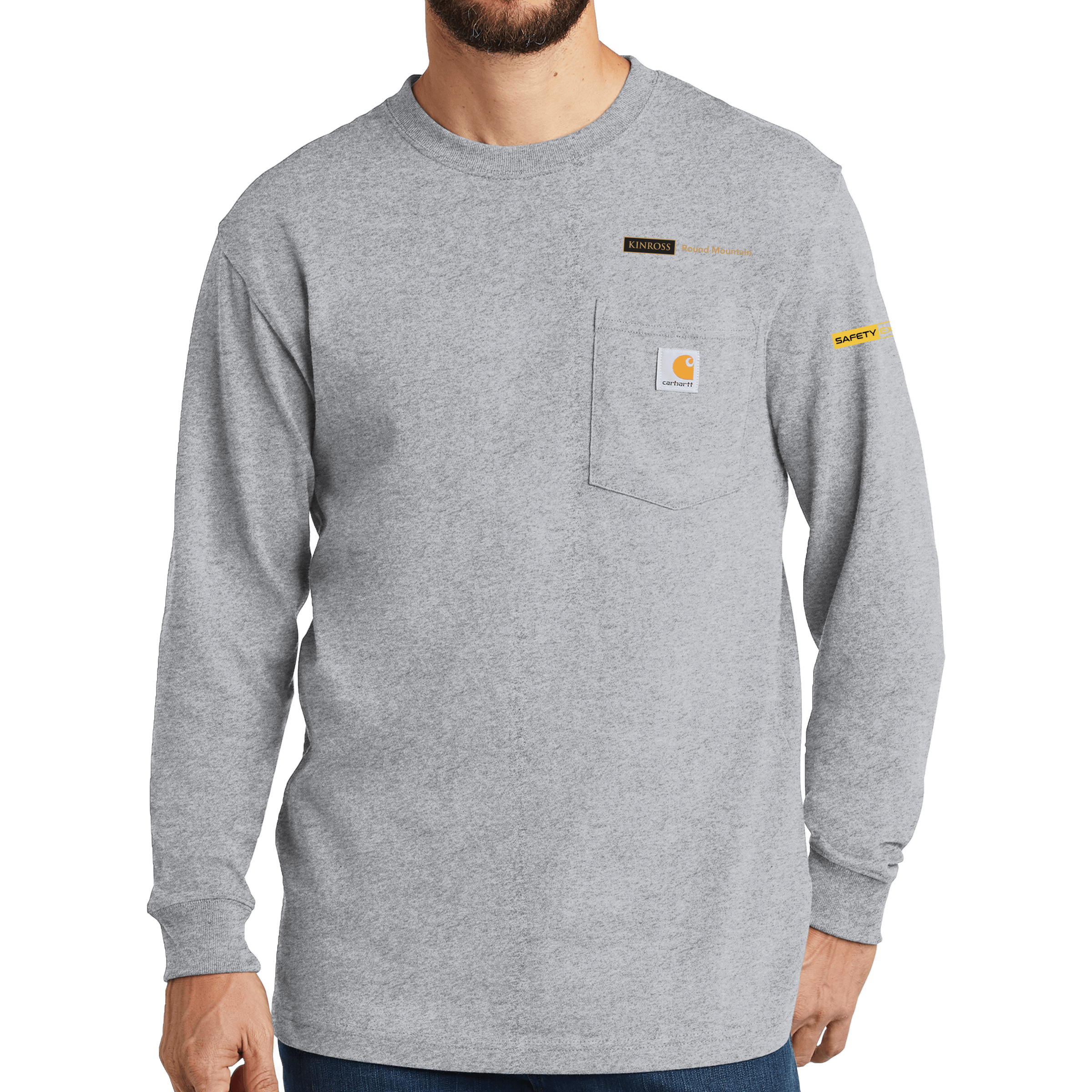 Carhartt Workwear Pocket Long Sleeve T-Shirt - Safety Excellence - Round Mountain