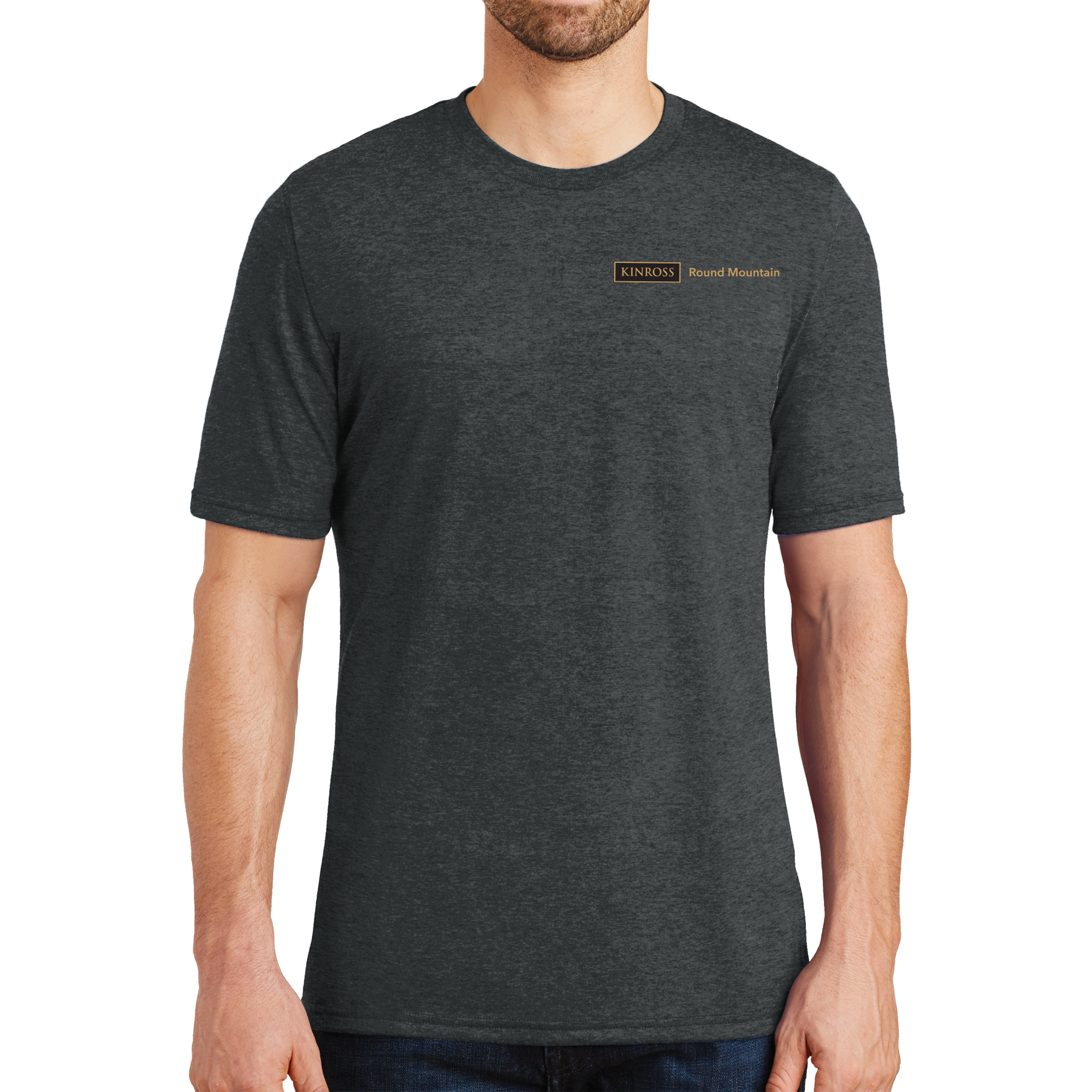 District Made Mens Perfect Tri Crew Tee - New Hire - Round Mountain