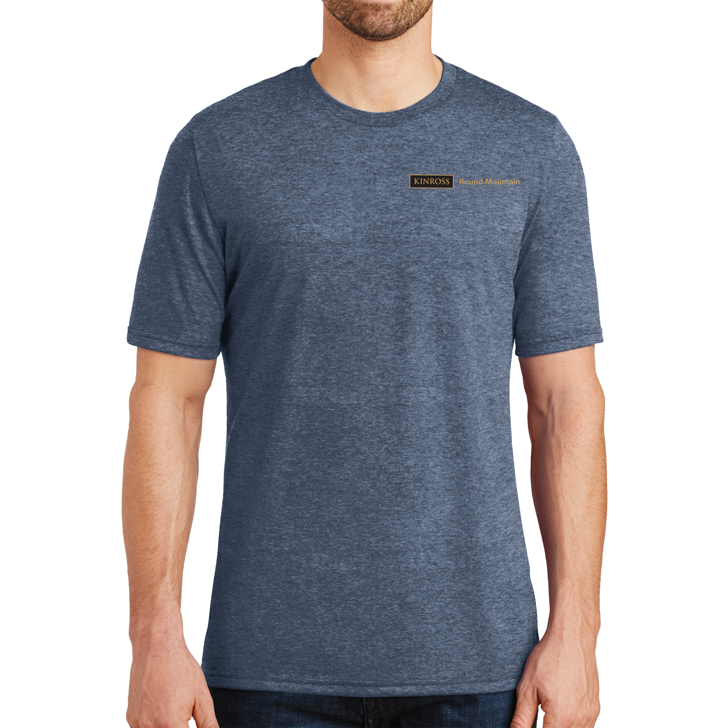 District Made Mens Perfect Tri Crew Tee - New Hire - Round Mountain