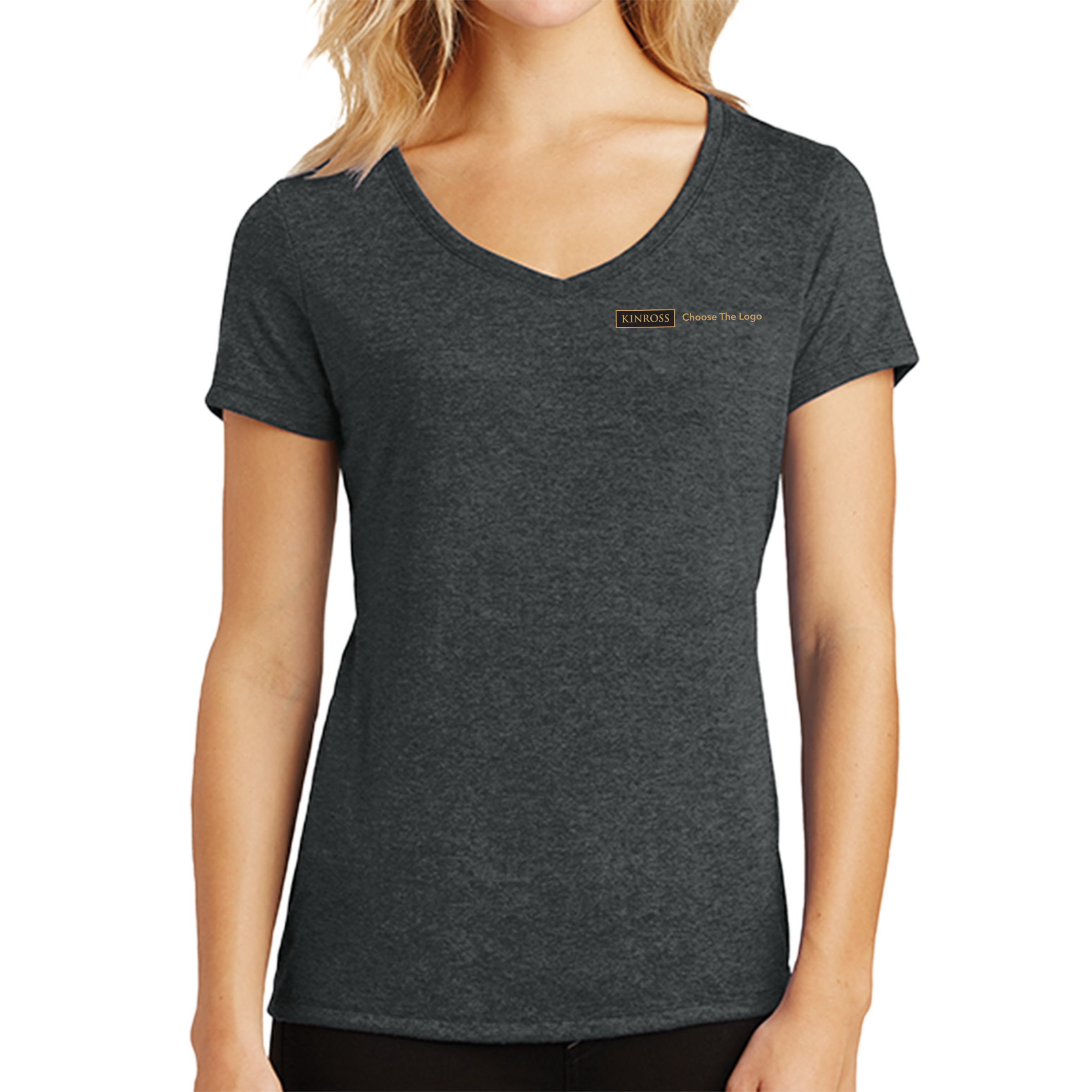 District Made Ladies Perfect Tri V-Neck Tee