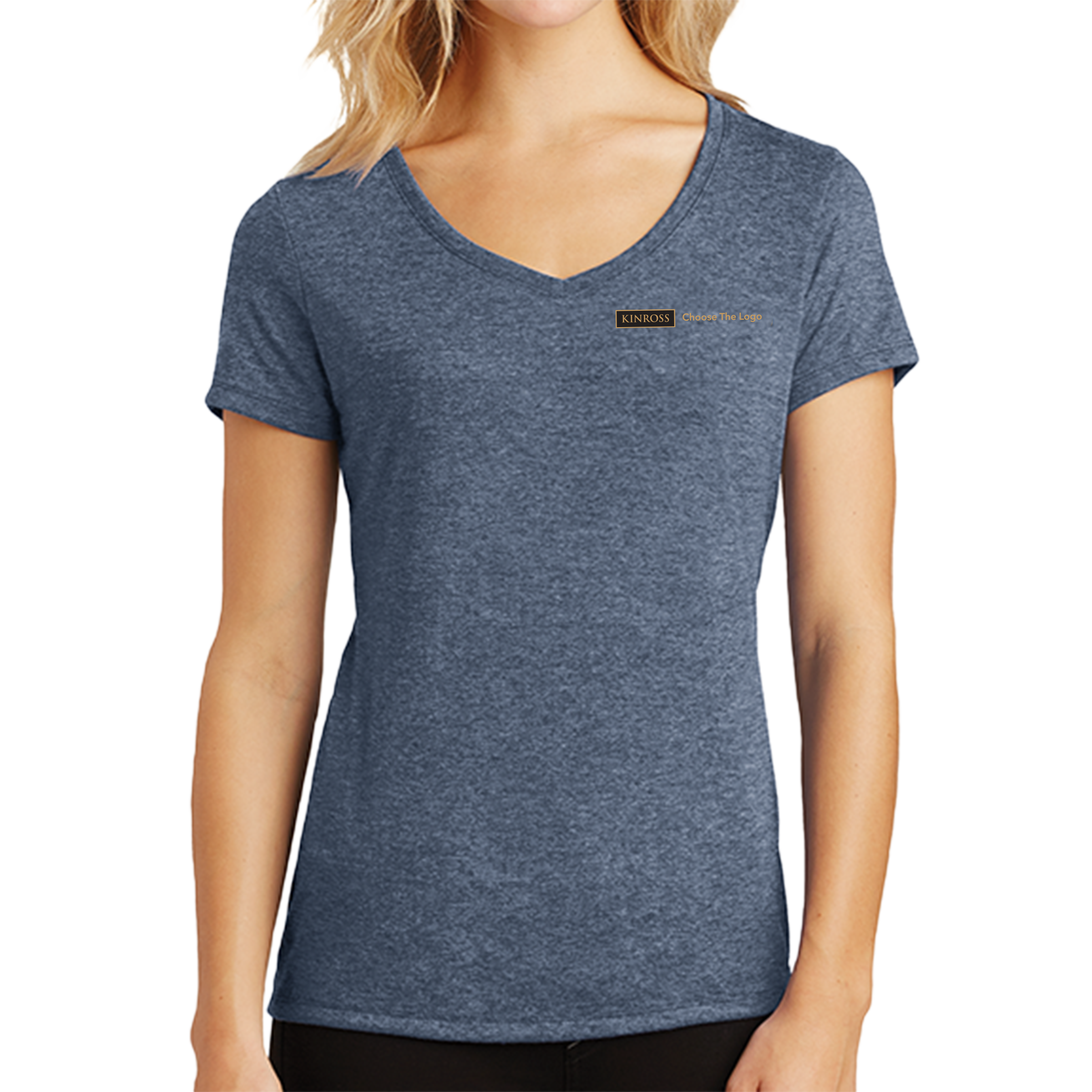 District Made Ladies Perfect Tri V-Neck Tee