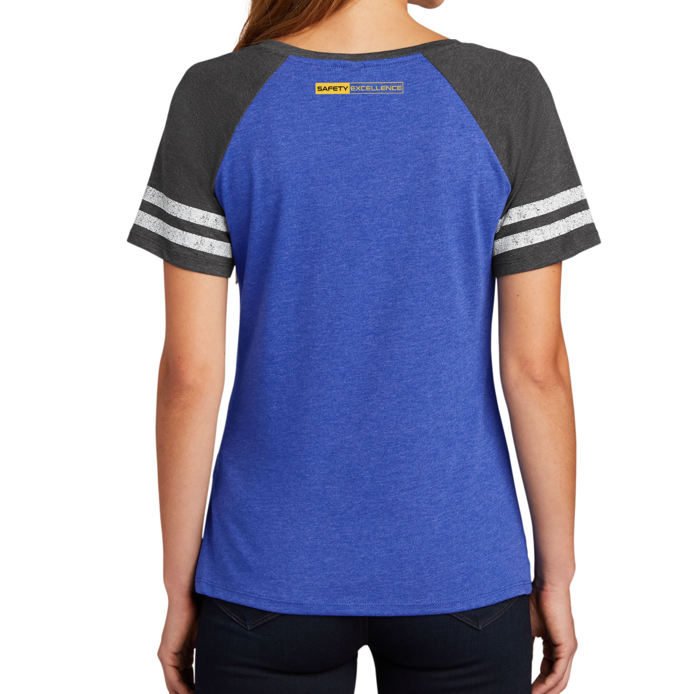 District Made Ladies Game V-Neck Tee - Bald Mountain Safety Excellence