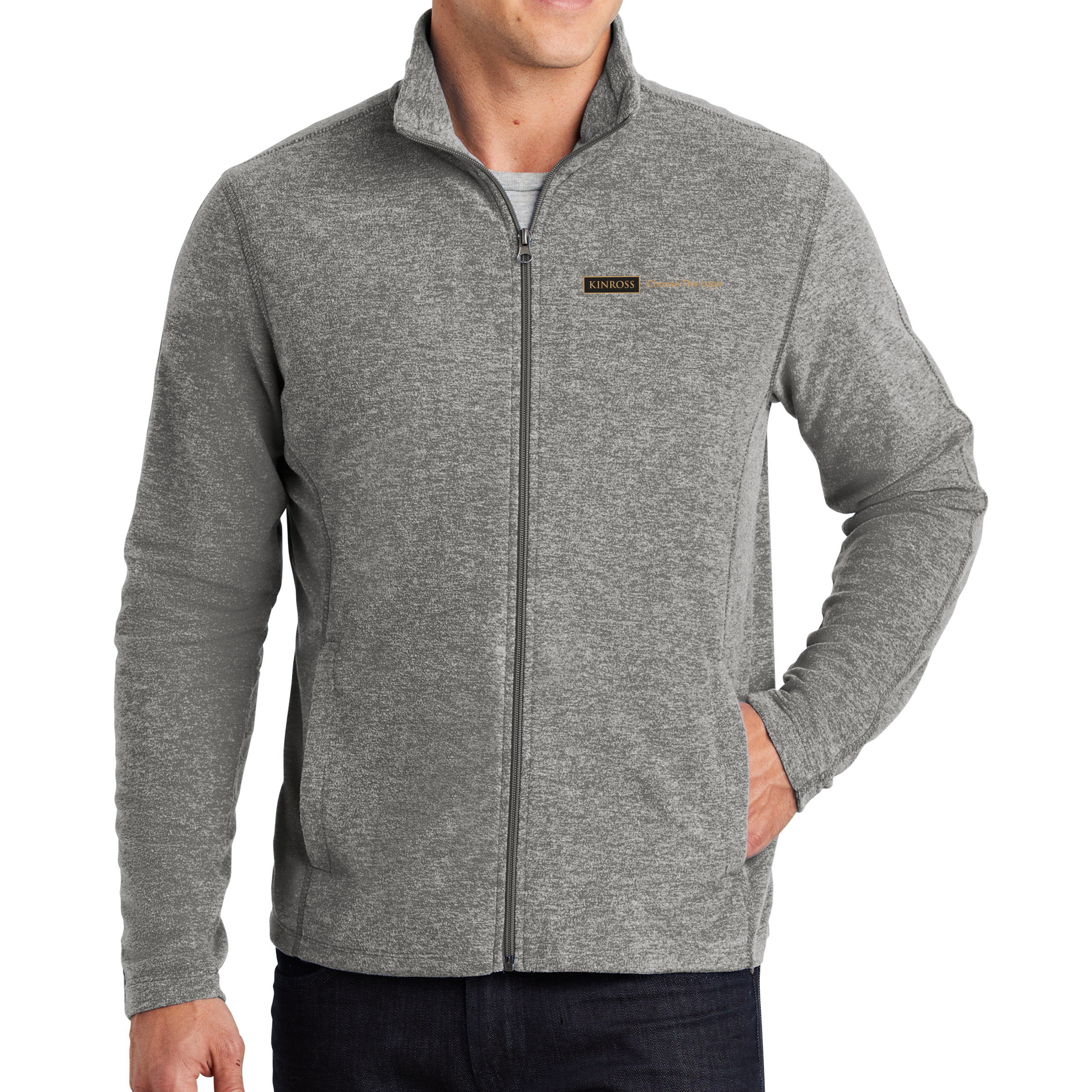 Port Authority Heather Microfleece Full-Zip Jacket - Bald Mountain OYS