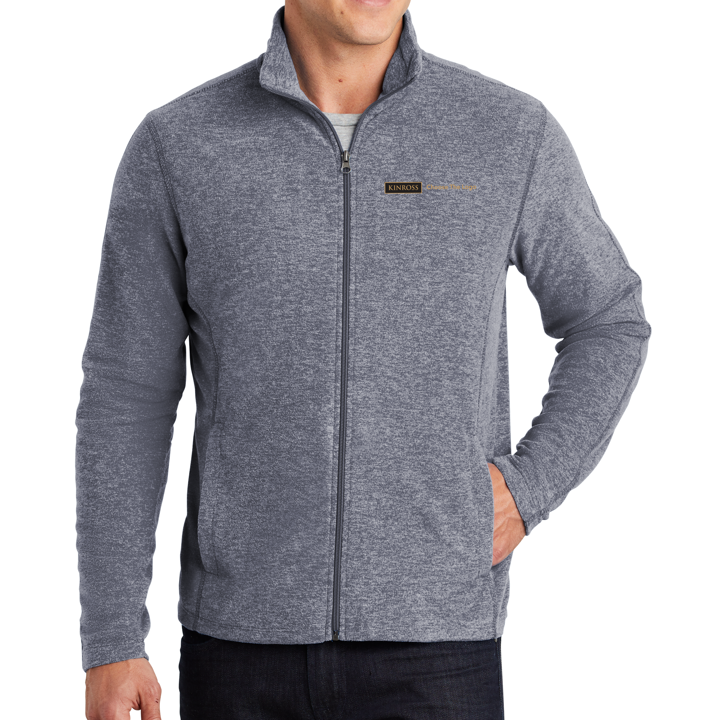 Port Authority Heather Microfleece Full-Zip Jacket - Bald Mountain OYS