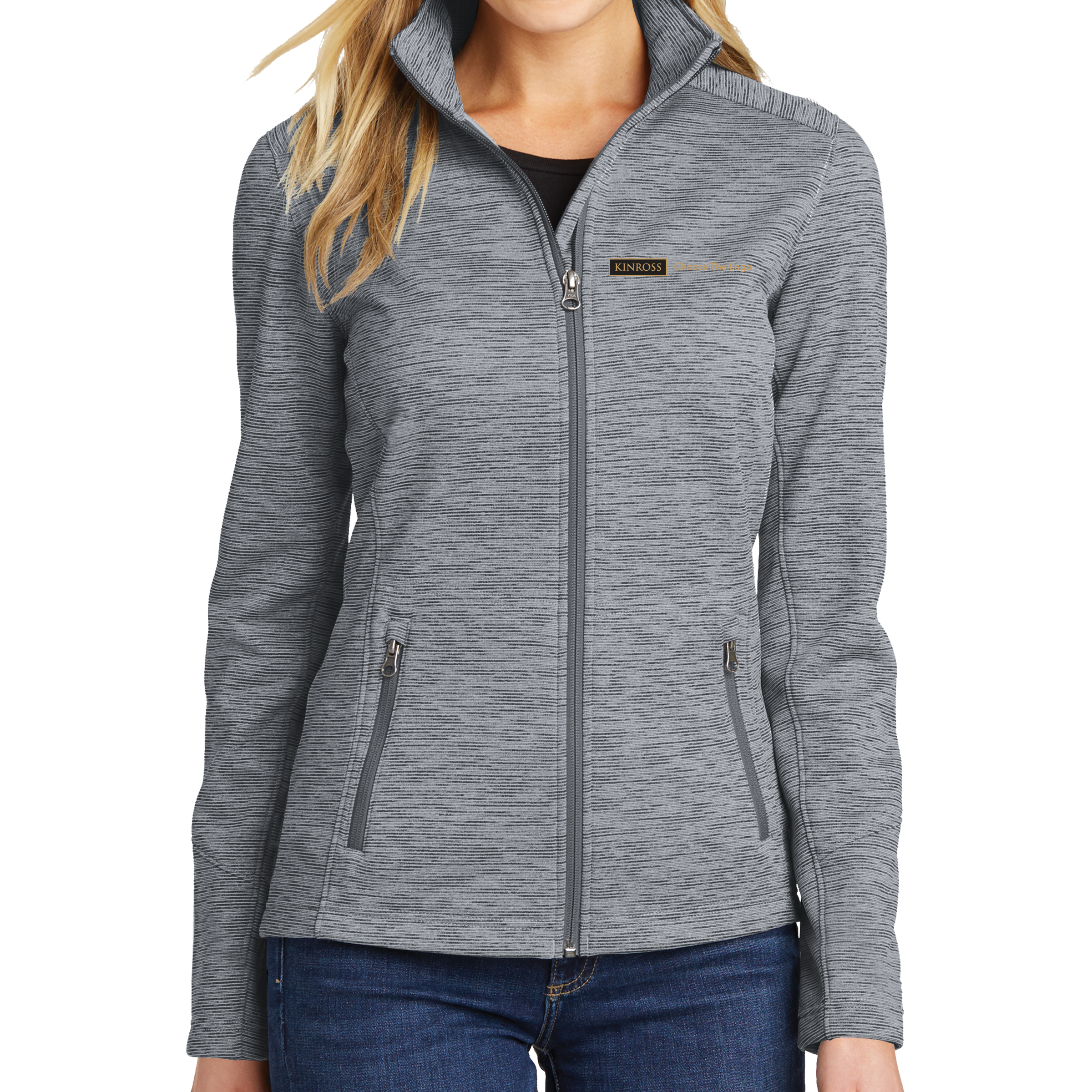 Port Authority Ladies Digi Stripe Fleece Jacket