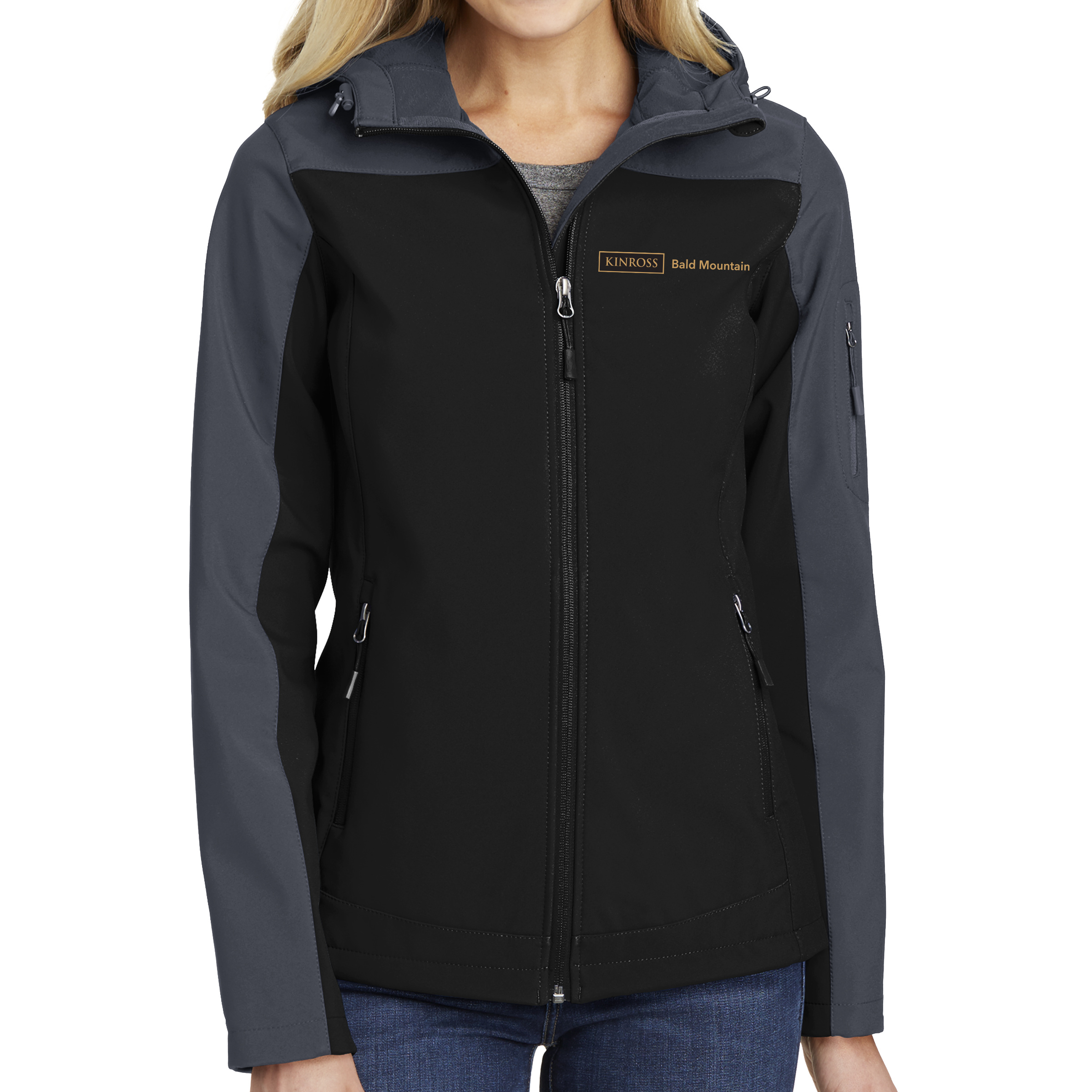 Port Authority Ladies Hooded Core Soft Shell Jacket - Bald Mountain - Kinross Clearance