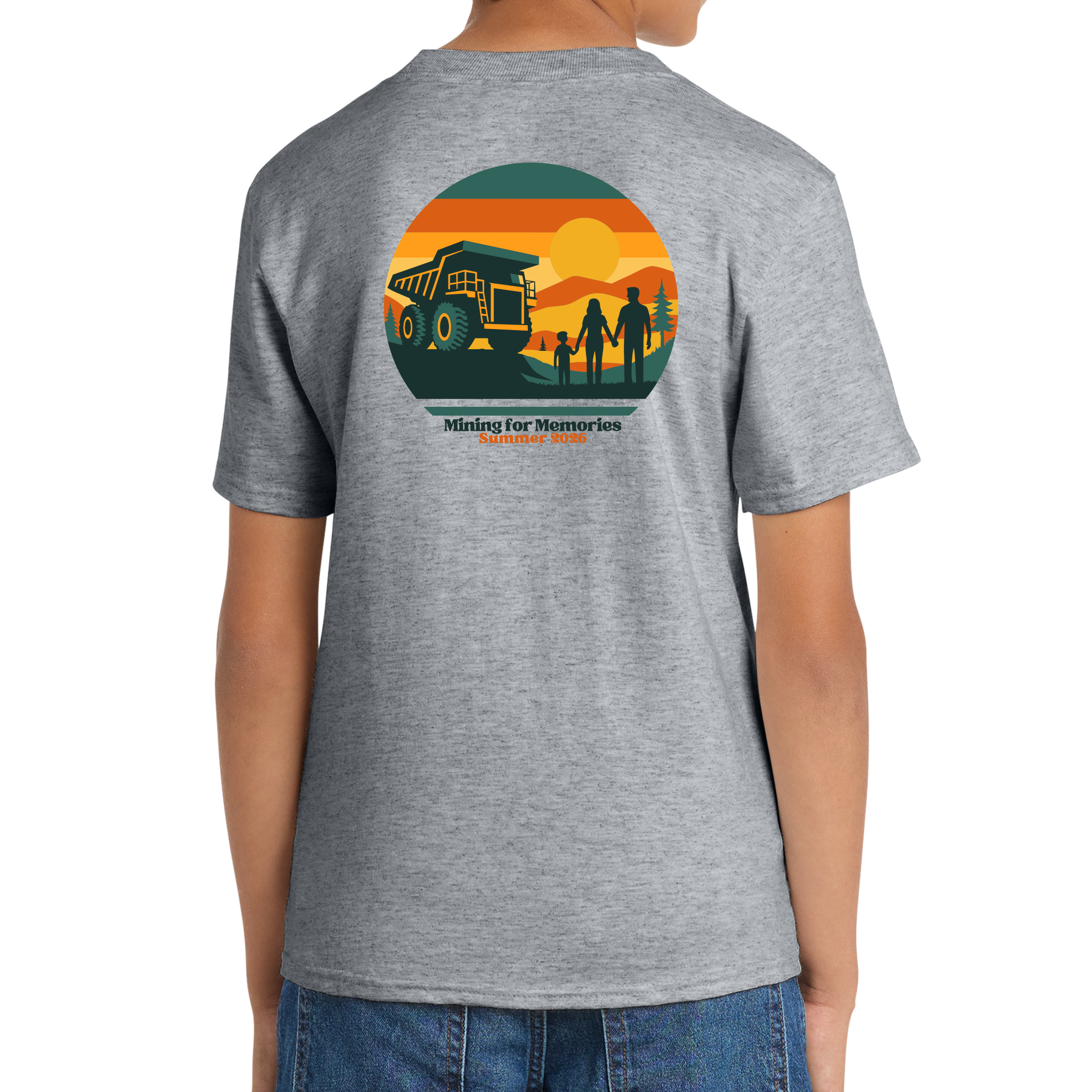 Port & Co™ Youth Core Cotton Tee - Kinross Bald Mountain Mining for Memories