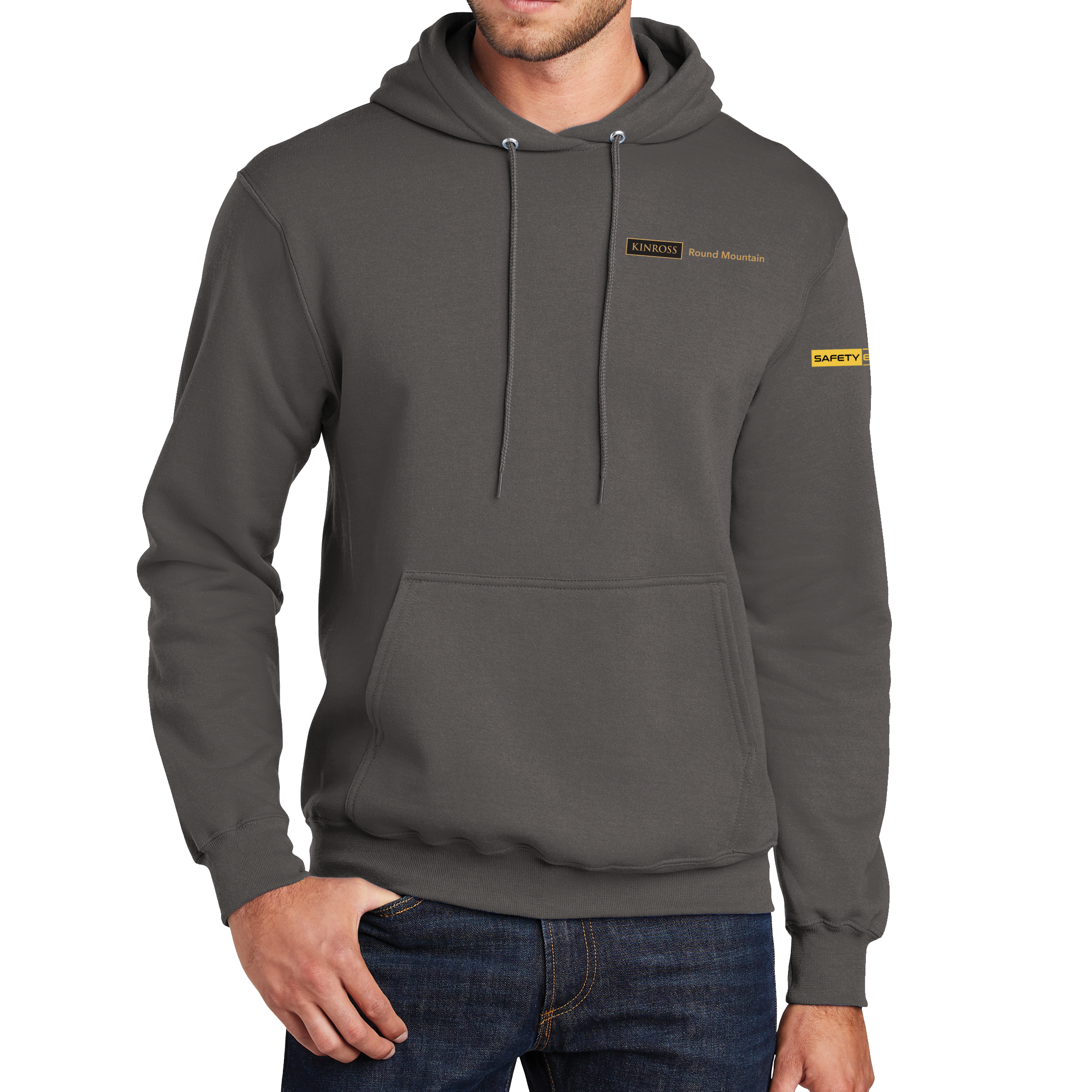 Port & Company® Core Fleece Pullover Hooded Sweatshirt - Safety Excellence - Round Mountain