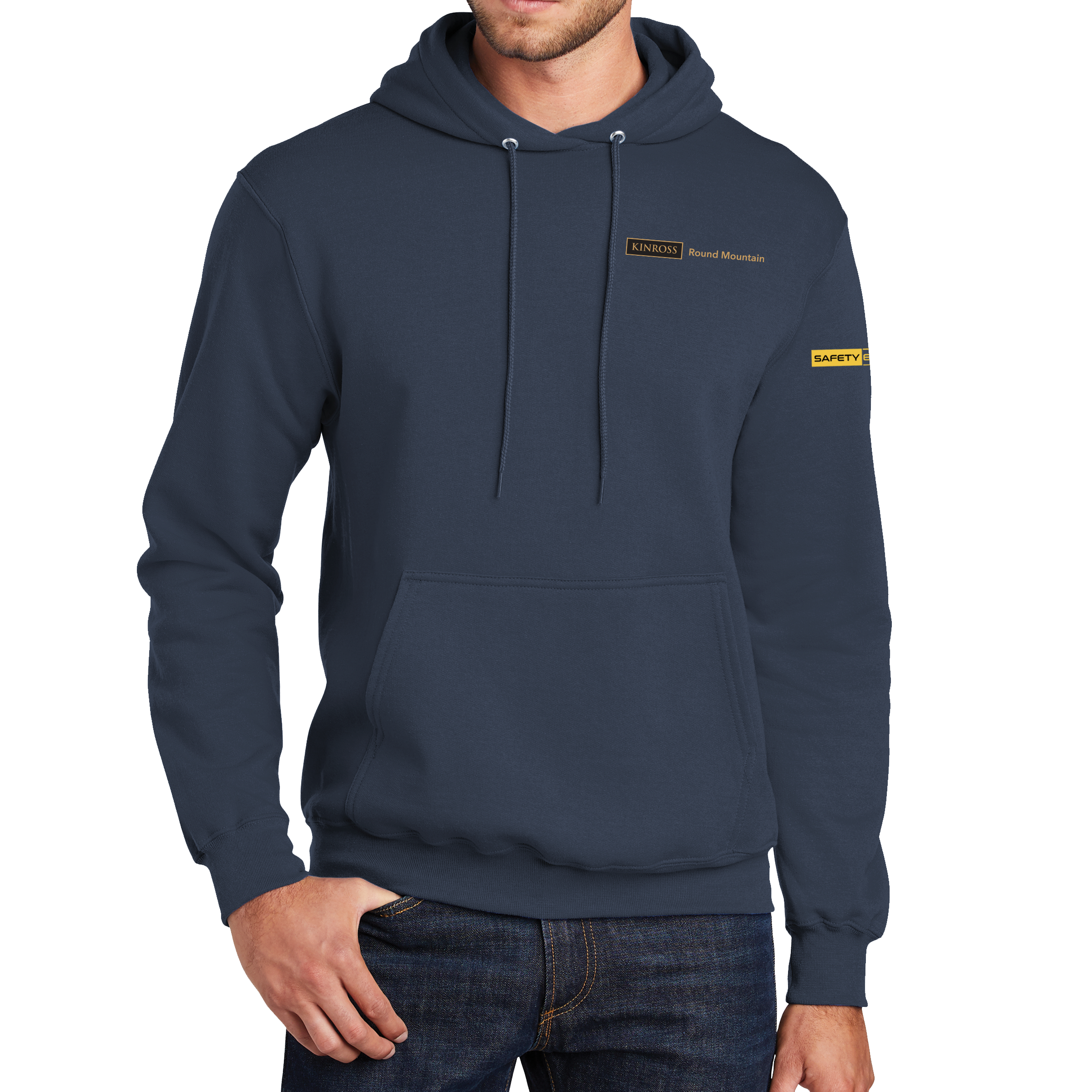 Port & Company® Core Fleece Pullover Hooded Sweatshirt - Safety Excellence - Round Mountain