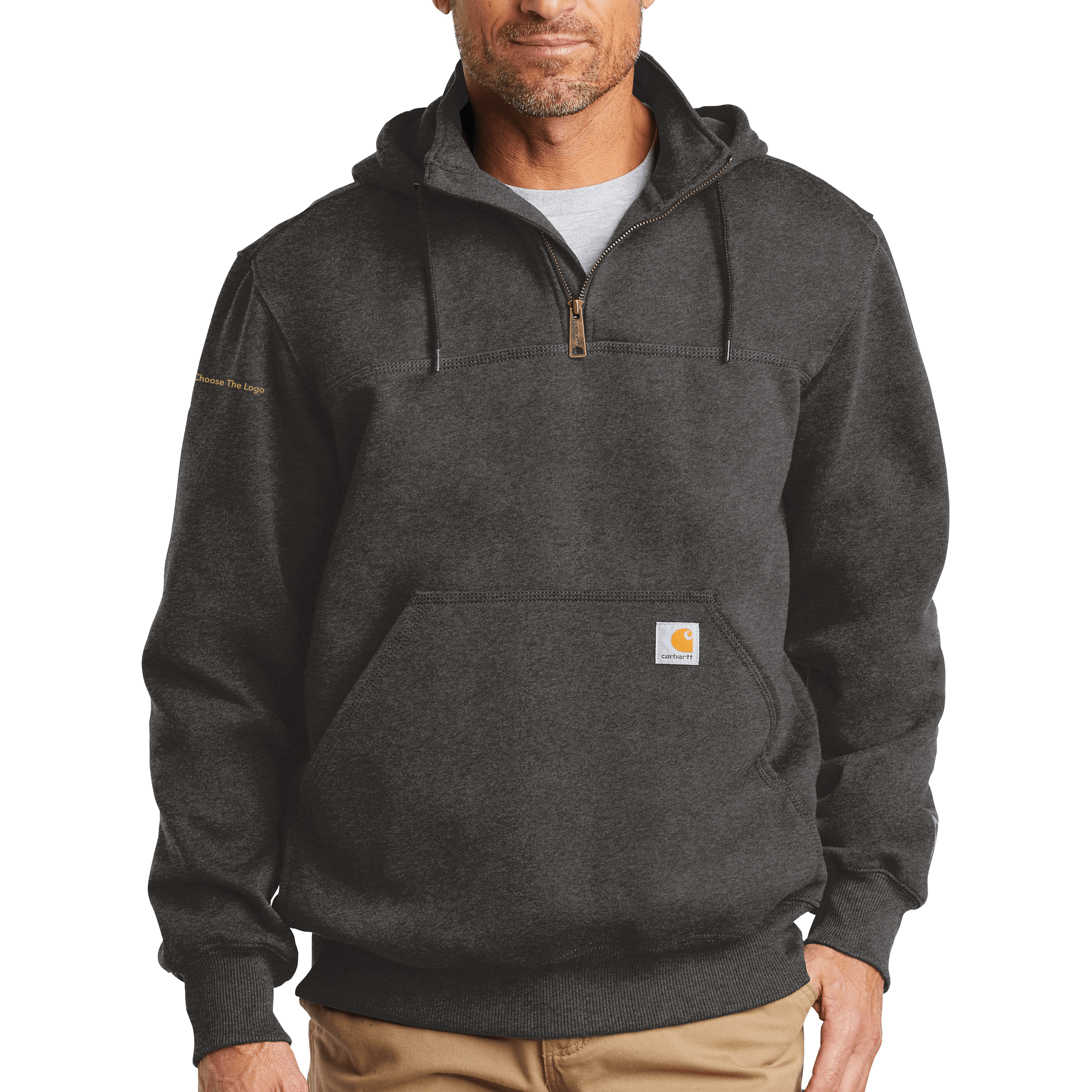 Carhartt Rain Defender Paxton Heavyweight Hooded Zip Mock Sweatshirt