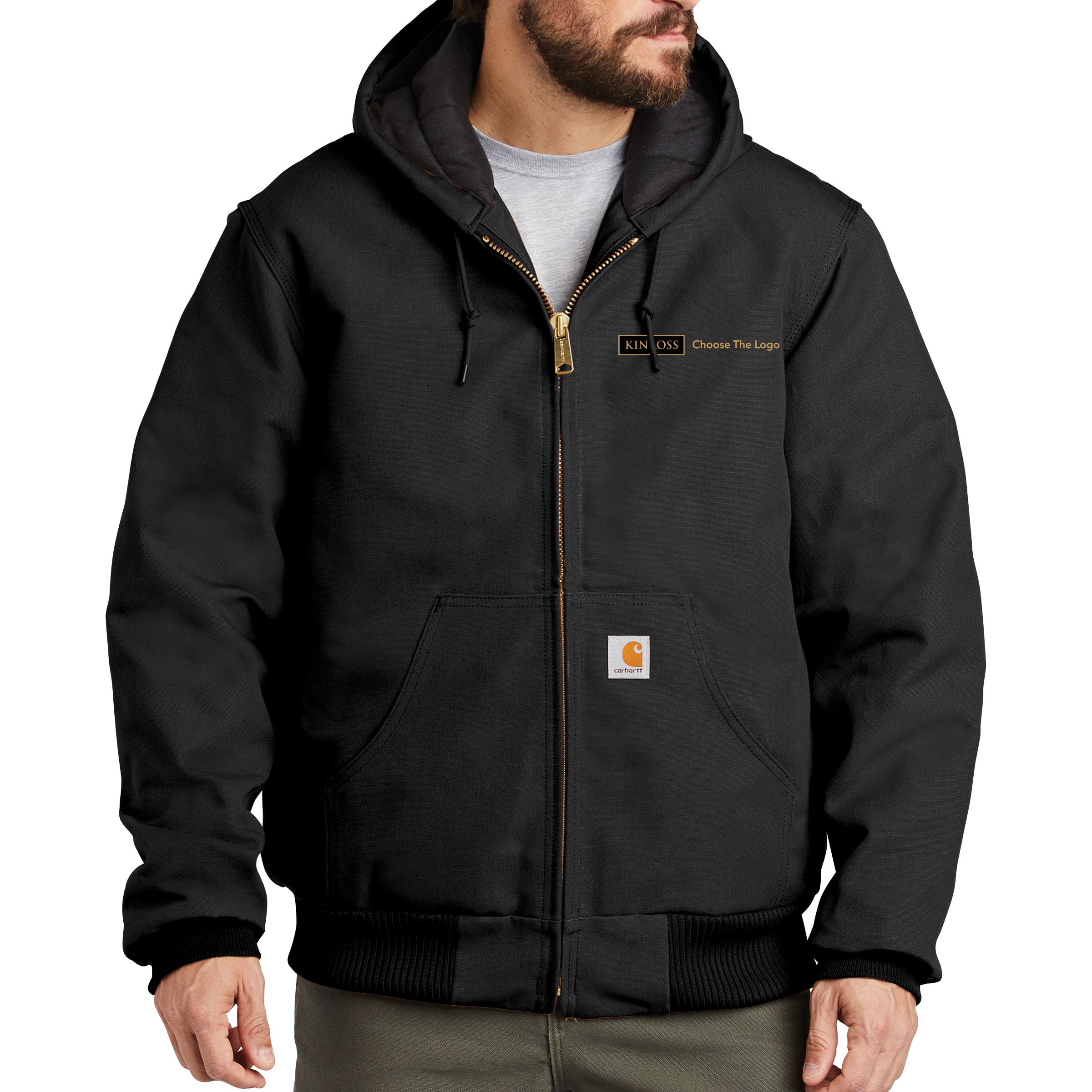 Carhartt Quilted-Flannel-Lined Duck Active Jac